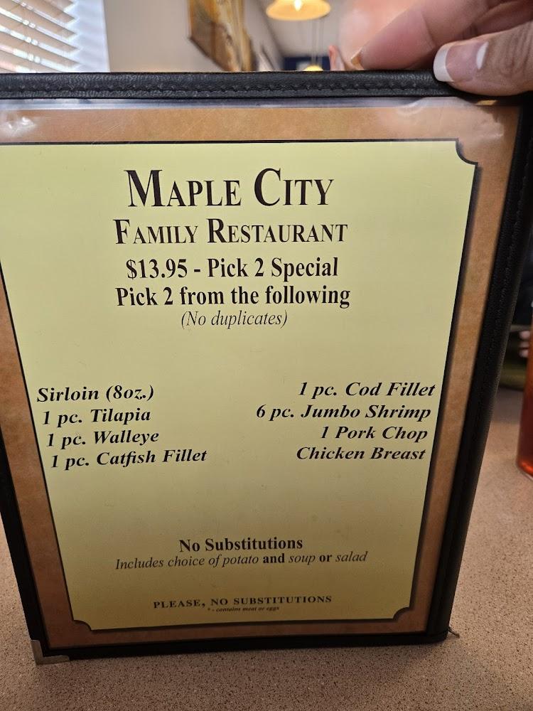 Maple City Family Restaurant Menu image 3